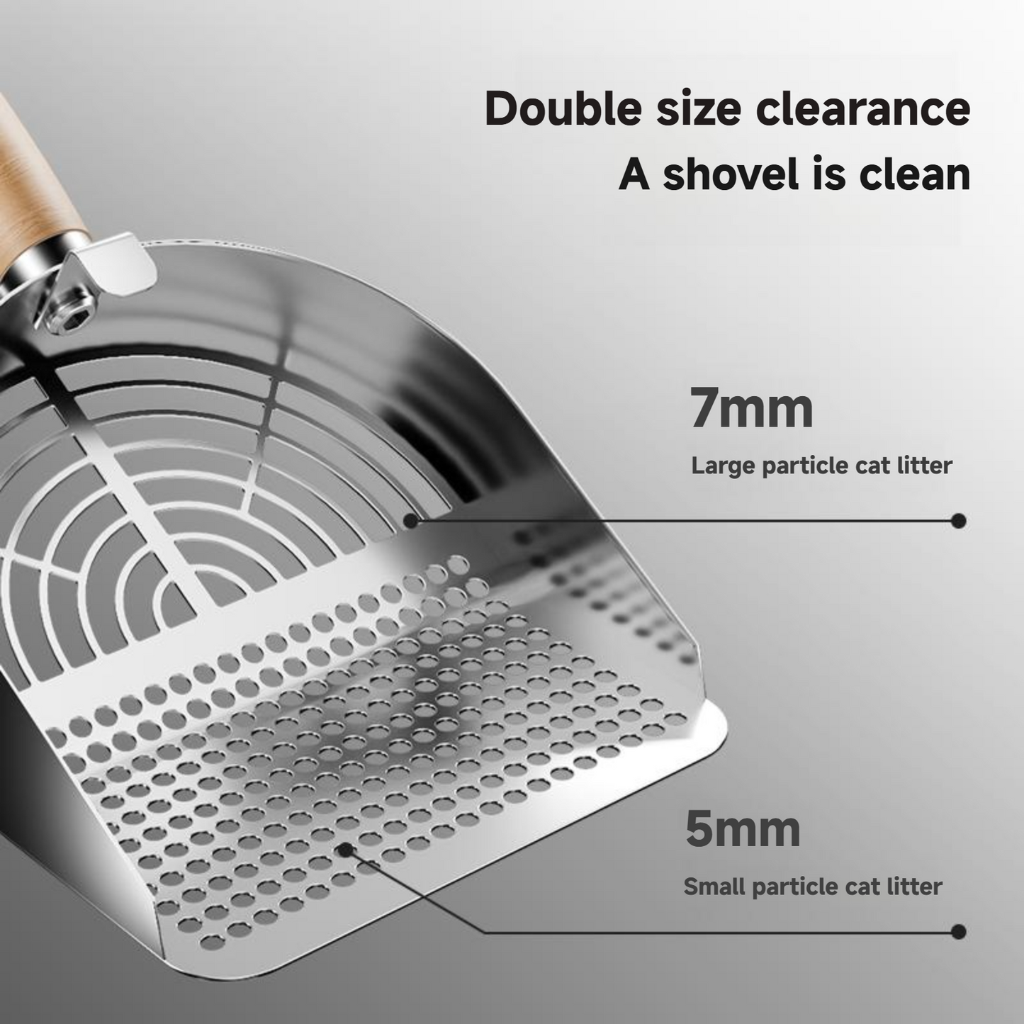 Stainless Steel Cat Litter Scoop