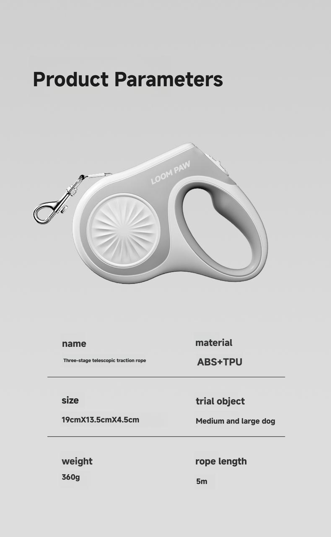 3-Stage Retractable Leash